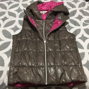Venezia-Milano brown and pink puffy vest
